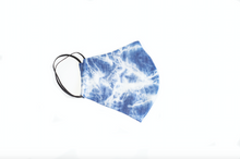 Load image into Gallery viewer, Tie-Dye Chambray Denim Face Mask
